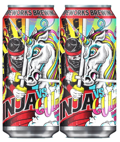 Pipeworks 'Ninja Vs Unicorn' Double IPA 4 pack